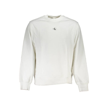 Calvin Klein White Cotton Men Sweater