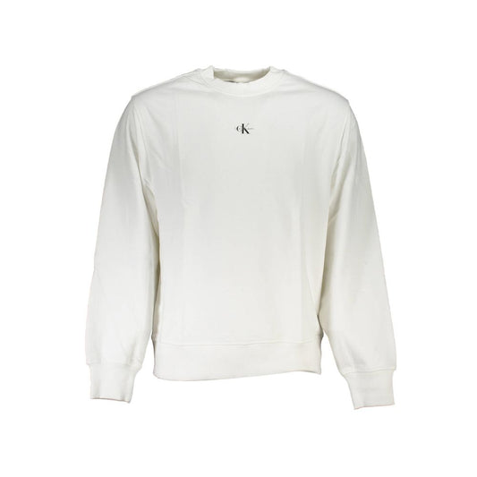 Calvin Klein White Cotton Men Sweater