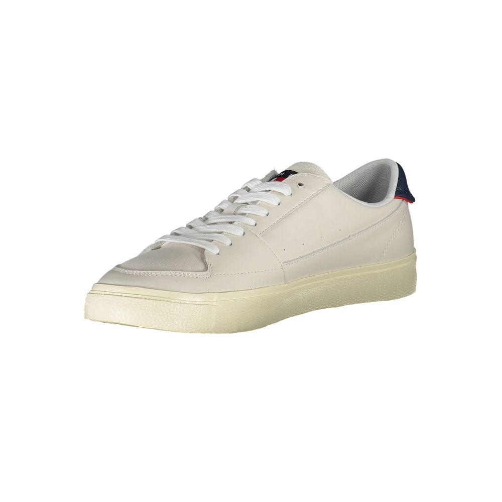 Tommy Hilfiger White Leather Men Sneaker