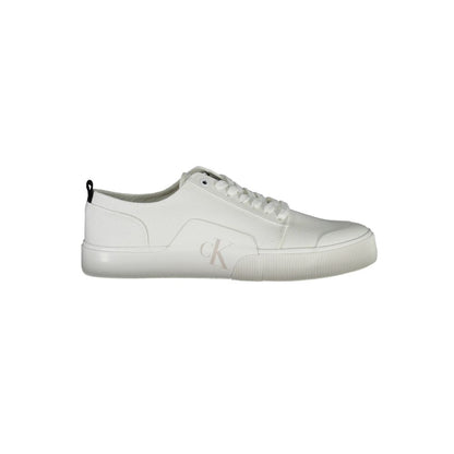 Calvin Klein White Cotton Men Sneaker