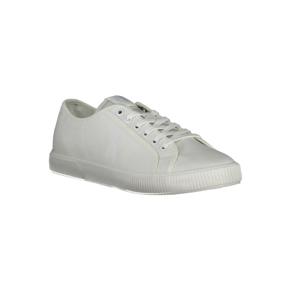 Calvin Klein White Cotton Men Sneaker