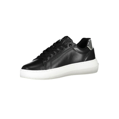 Calvin Klein Black Leather Women Sneaker