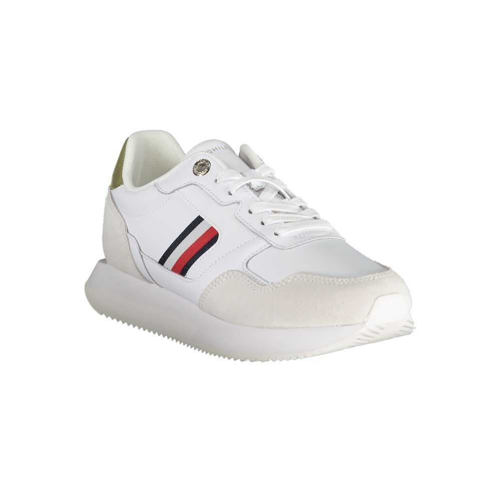 Tommy Hilfiger White Leather Women Sneaker