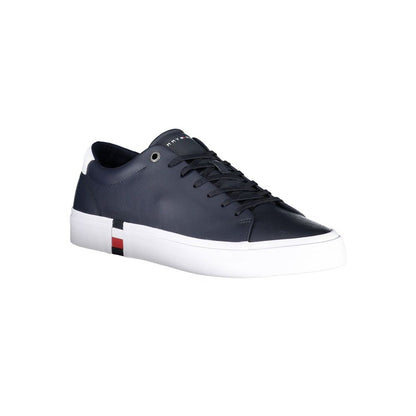 Tommy Hilfiger Blue Leather Men Sneaker