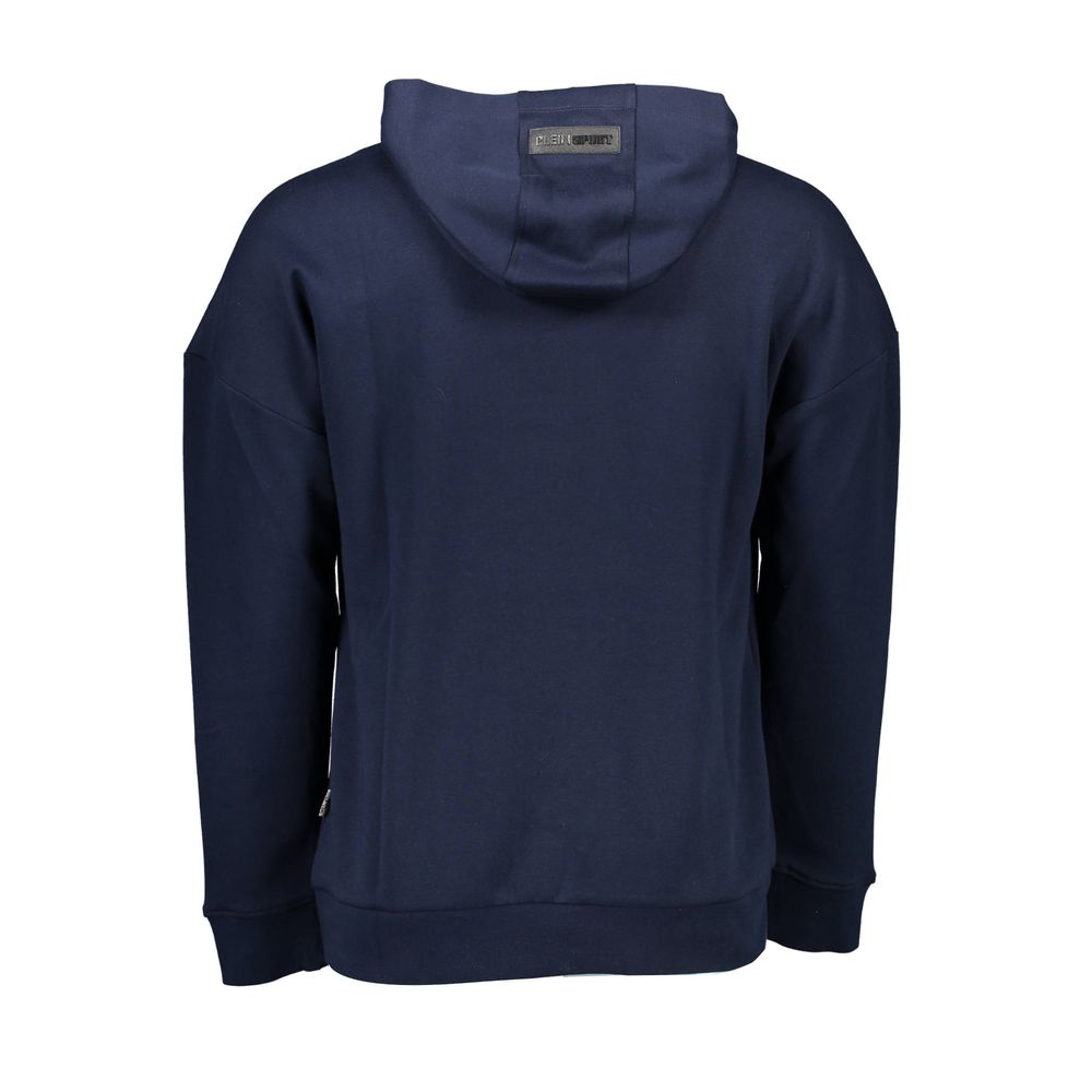 Plein Sport Blue Cotton Men Sweater