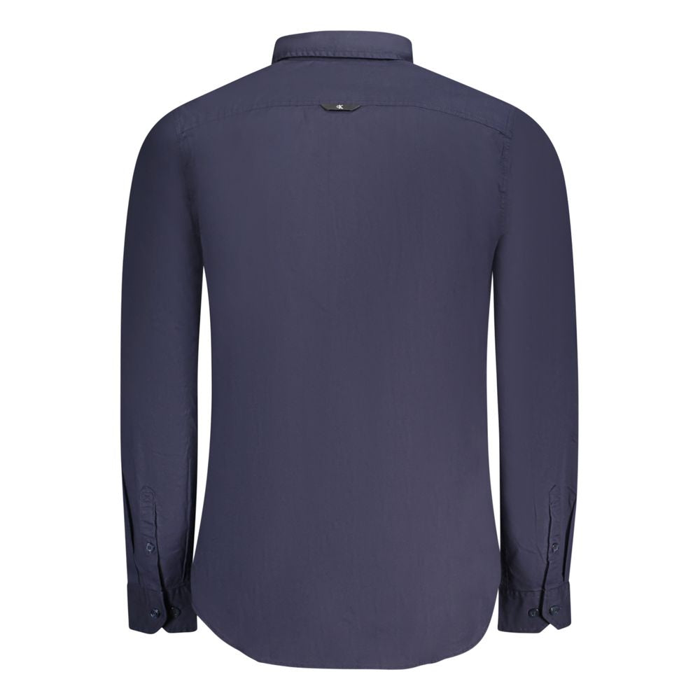 Calvin Klein Blue Cotton Men Shirt