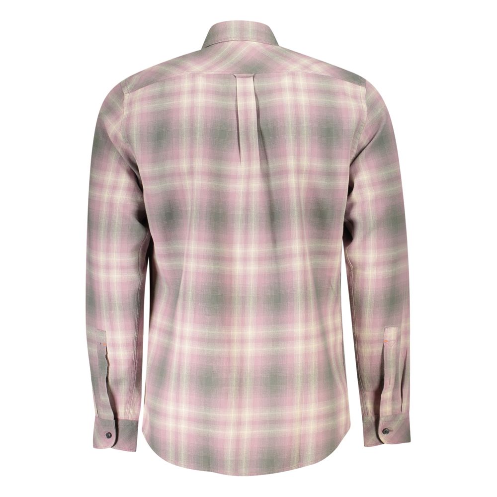 Hugo Boss Pink Cotton Men Shirt