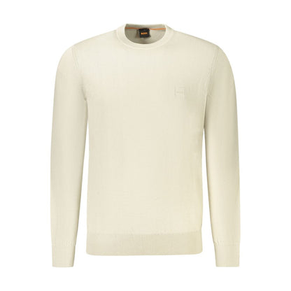 Hugo Boss Beige Cotton Men Sweater