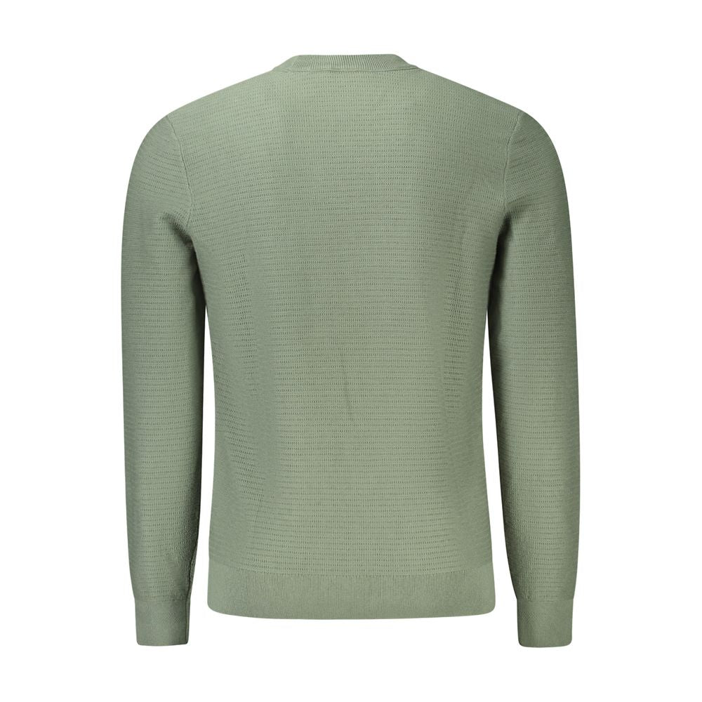 Hugo Boss Green Cotton Men Sweater