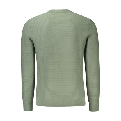 Hugo Boss Green Cotton Men Sweater