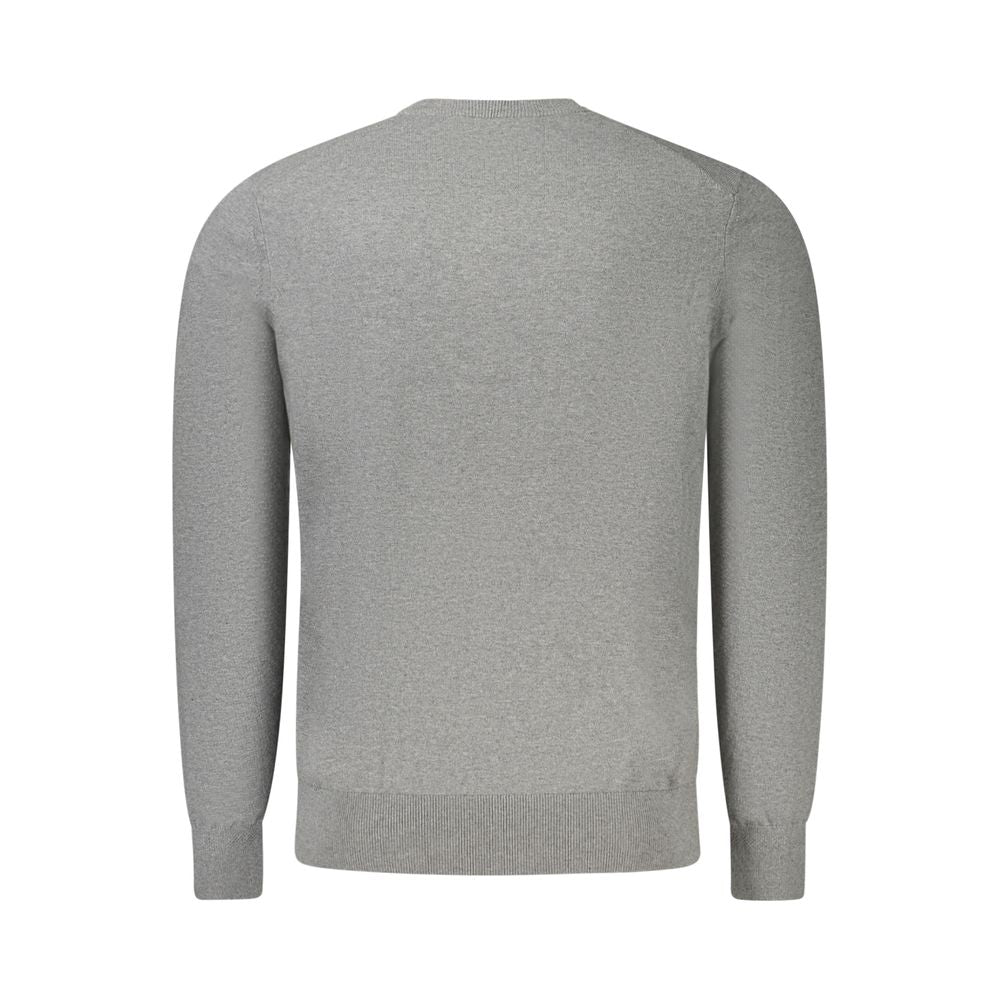 Hugo Boss Gray Cotton Men Sweater