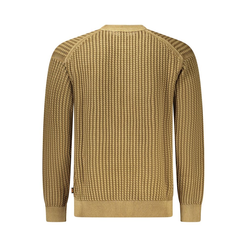 Hugo Boss Brown Cotton Men Sweater