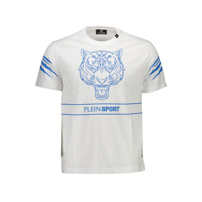 Plein Sport White Cotton Men T-Shirt