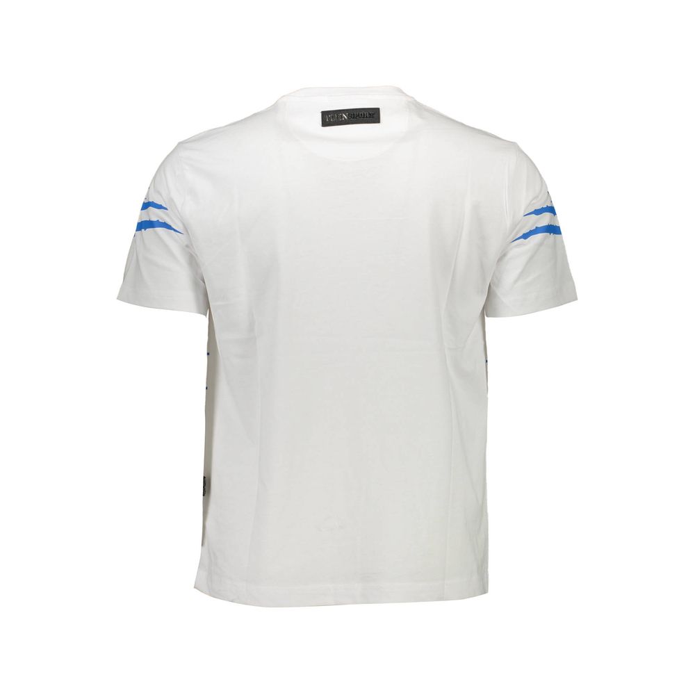 Plein Sport White Cotton Men T-Shirt