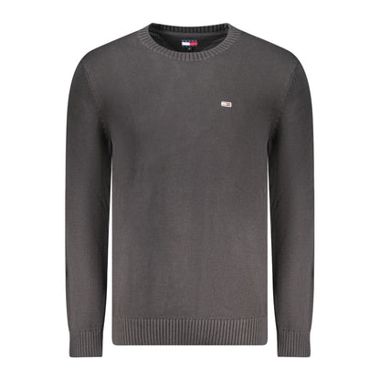 Tommy Hilfiger Black Cotton Men Sweater