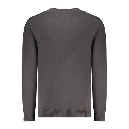 Tommy Hilfiger Black Cotton Men Sweater