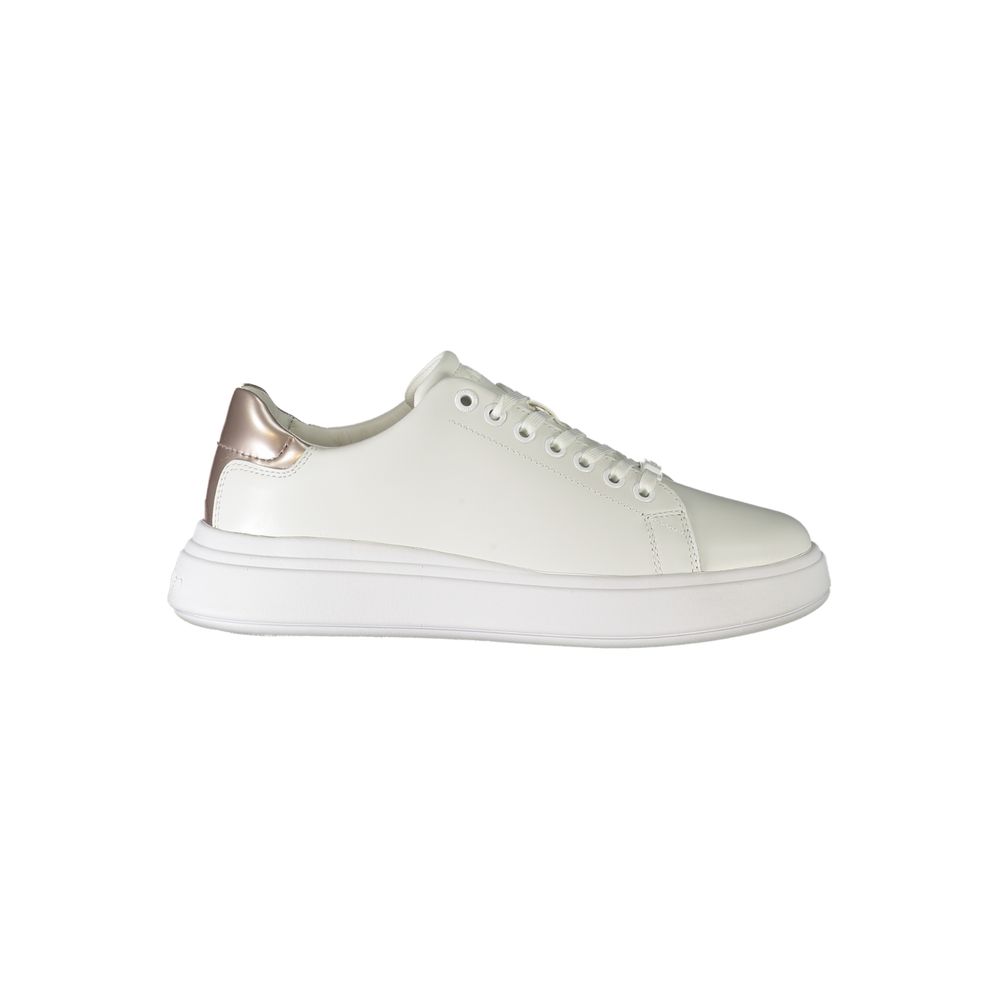 Calvin Klein White Polyester Sneaker