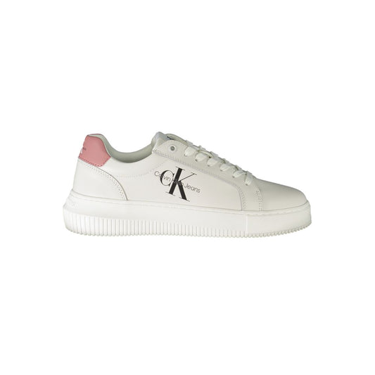 Calvin Klein White Polyester Sneaker