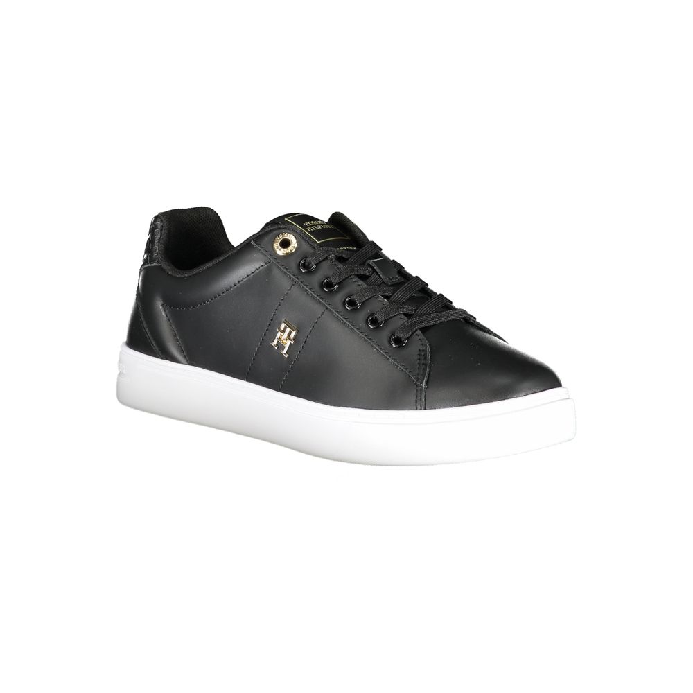 Tommy Hilfiger Black Polyester Sneaker