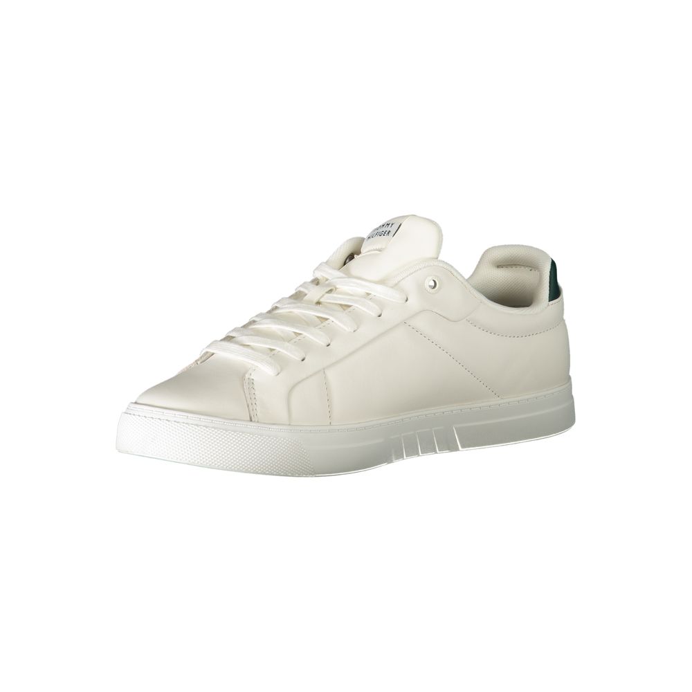 Tommy Hilfiger White Leather Men Sneaker