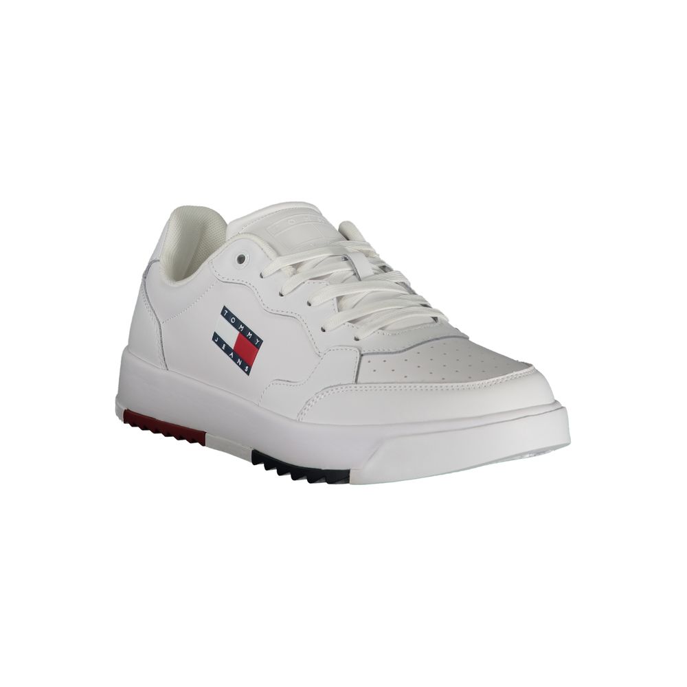 Tommy Hilfiger White Polyethylene Men Sneaker