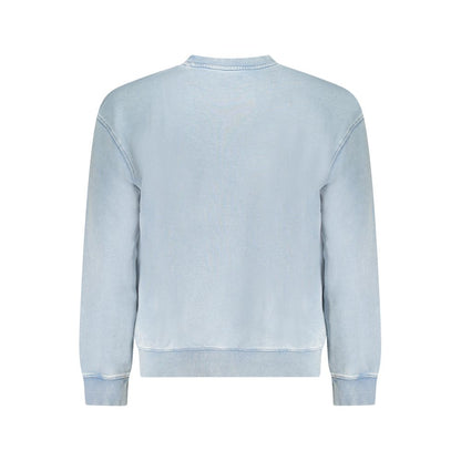 Guess Jeans Light Blue Cotton Men Sweater