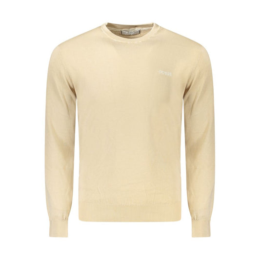 Guess Jeans Beige Cotton Men Sweater