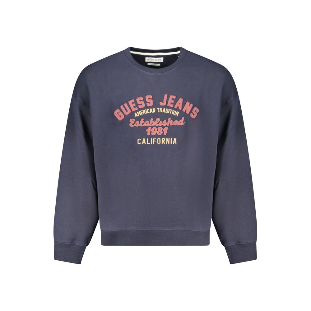 Guess Jeans Blue Cotton Men Sweater