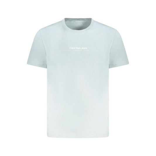 Calvin Klein Light Blue Cotton Men TShirt