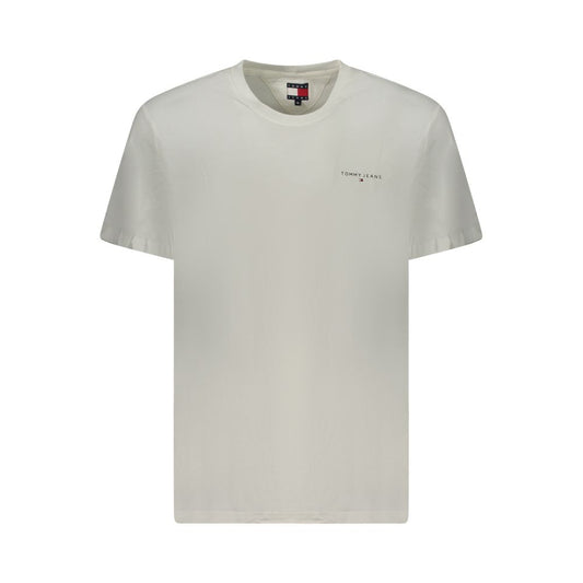 Tommy Hilfiger White Cotton Men T-Shirt