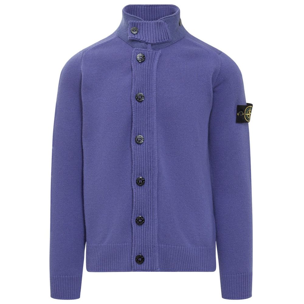 Stone Island Purple Wool Sweater