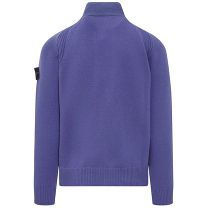 Stone Island Purple Wool Sweater