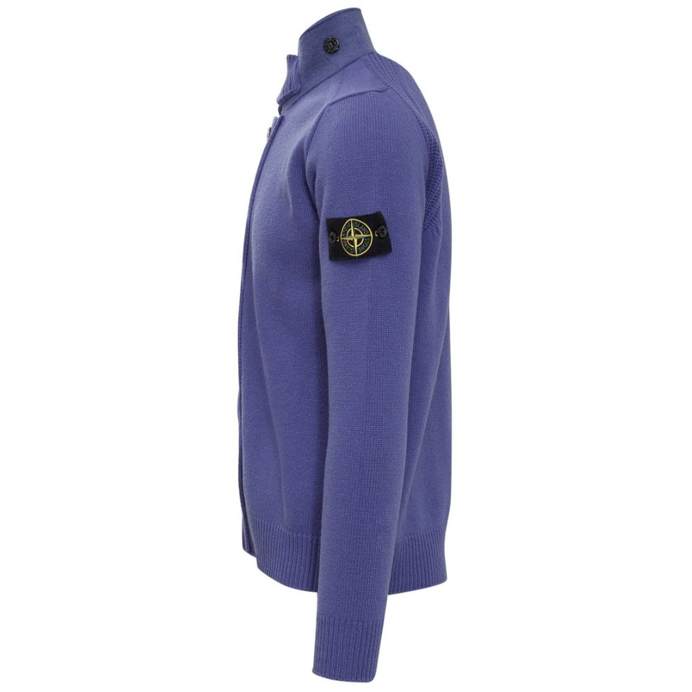 Stone Island Purple Wool Sweater