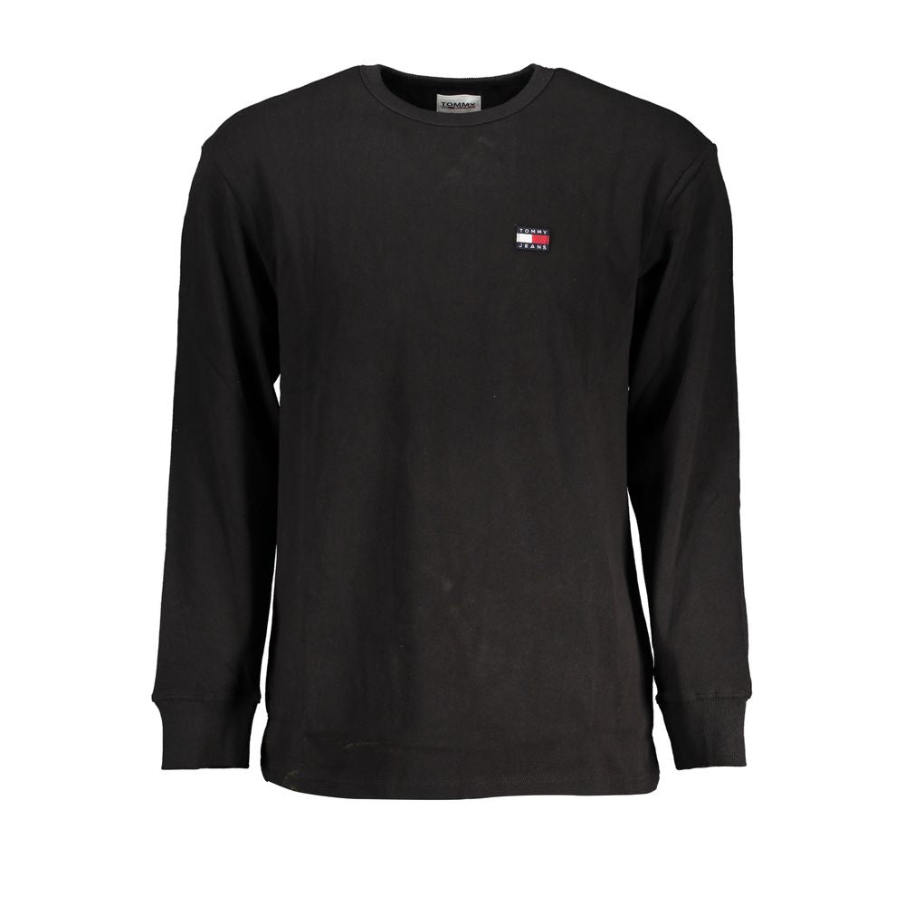 Tommy Hilfiger Black Cotton Men TShirt