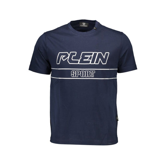 Plein Sport Blue Cotton Men T-Shirt